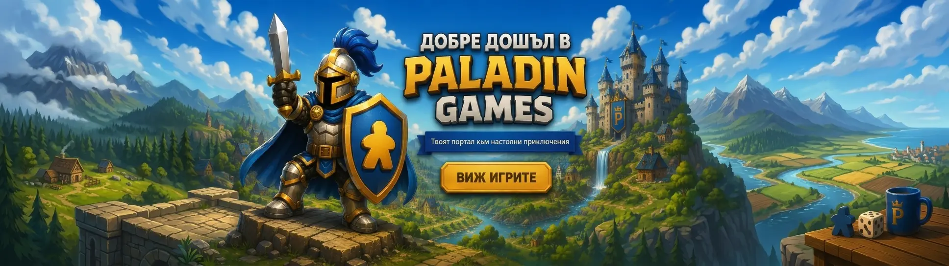 Paladin Games — твоят портал към настолни приключения